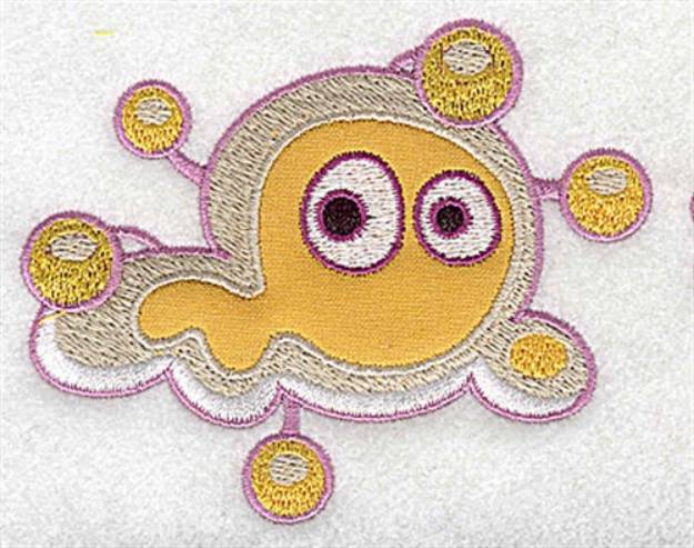 Picture of Silly Germ Applique Machine Embroidery Design
