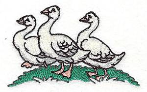 Picture of Geese In A Row Machine Embroidery Design