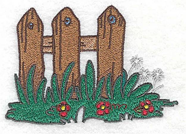 Picture of Fence Machine Embroidery Design