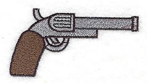 Picture of Wild West Pistol Machine Embroidery Design