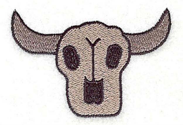 Picture of Wild West Steer Skull Machine Embroidery Design