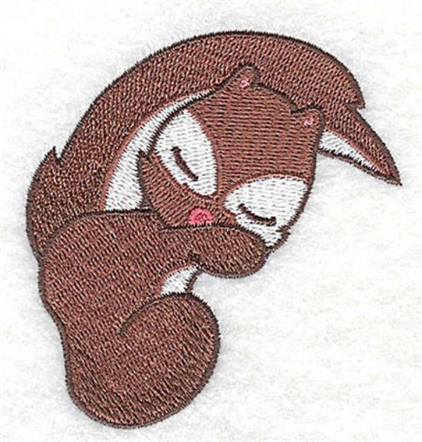 Picture of Squirrel sleeping Machine Embroidery Design