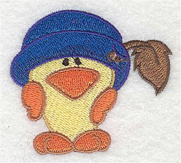 Picture of Chick Wearing Hat Machine Embroidery Design