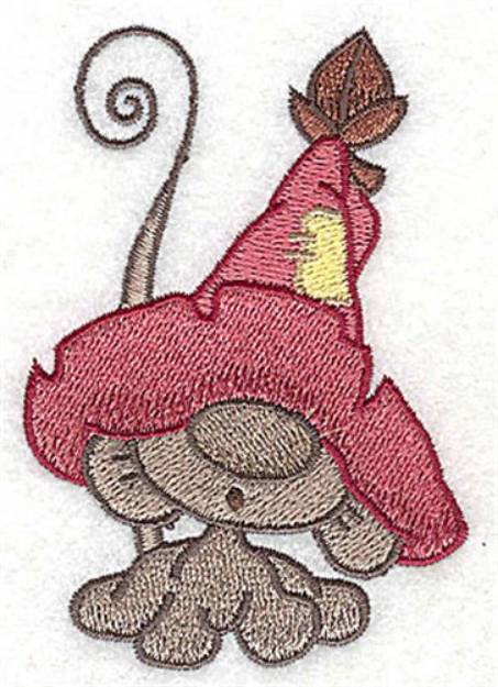 Picture of Mouse Wearing Hat Machine Embroidery Design