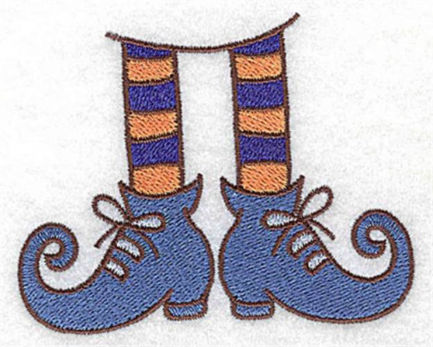 Picture of Witches Legs And Shoes Machine Embroidery Design