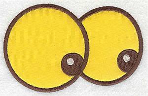 Picture of Googly Eyes Applique Machine Embroidery Design