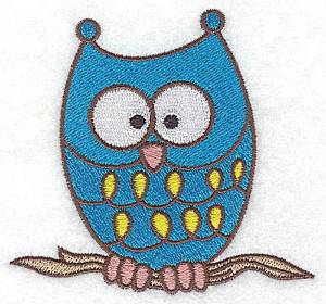 Picture of Boo!  Halloween Owl Machine Embroidery Design