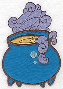 Picture of Witchs Cauldron Double Applique Machine Embroidery Design