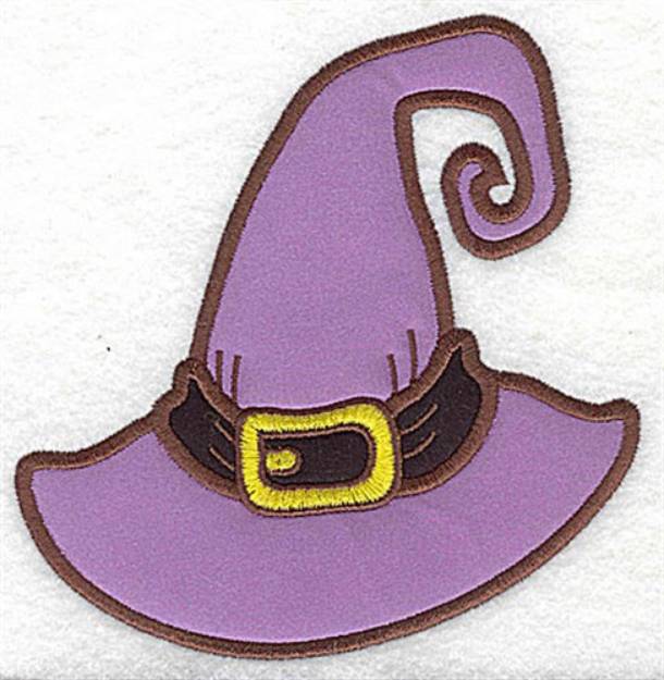 Picture of Witchs Hat Double Applique Machine Embroidery Design