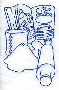 Picture of Baking Tools & Recipe Machine Embroidery Design