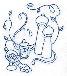 Picture of Salt And Pepper Shakers Machine Embroidery Design