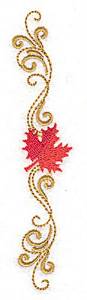 Picture of Victorian Fall Leaves Border Machine Embroidery Design