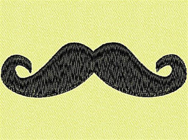 Picture of Mustache Machine Embroidery Design