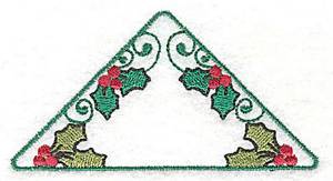 Picture of Holly Triangle Machine Embroidery Design