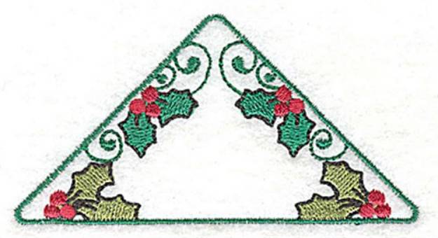 Picture of Holly Triangle Machine Embroidery Design
