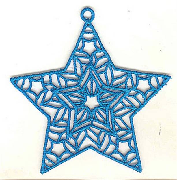 Picture of FSL Star Decoration Machine Embroidery Design