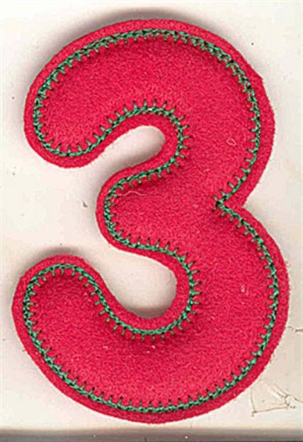 Picture of Puffy Felt 3 Machine Embroidery Design