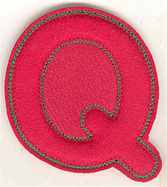 Picture of Puffy Felt Q Machine Embroidery Design