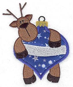 Picture of Hanging on Ornament Applique Machine Embroidery Design