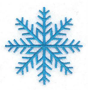 Picture of Blue Snowflake Machine Embroidery Design