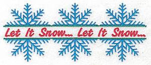 Picture of Let It Snowflakes Machine Embroidery Design