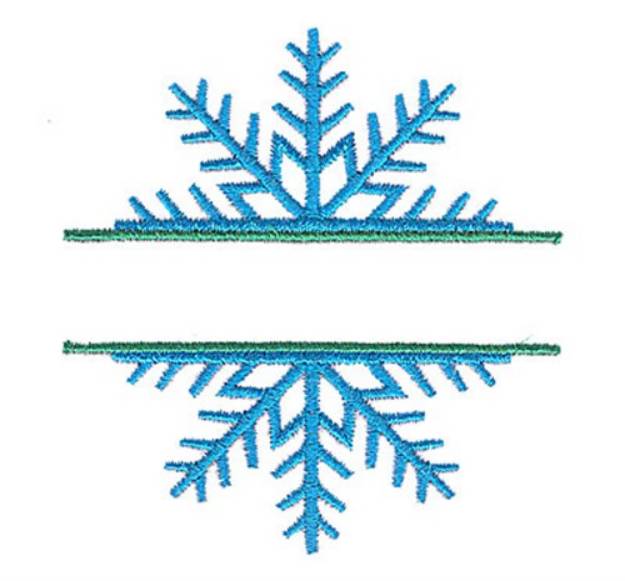 Picture of Split Snowflake Machine Embroidery Design
