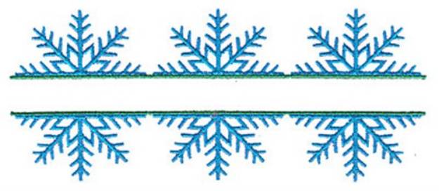 Picture of Split Snowflake Trio Machine Embroidery Design