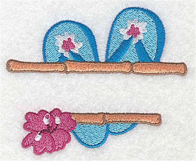 Picture of Flip-Flop Frame Machine Embroidery Design