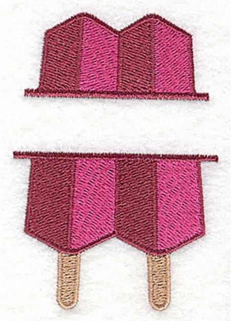 Picture of Popsicle Split Frame Machine Embroidery Design