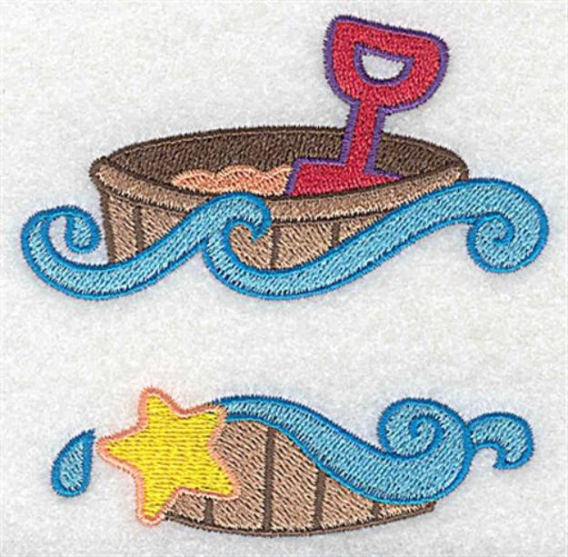 Picture of Beach Pail &Shovel Machine Embroidery Design