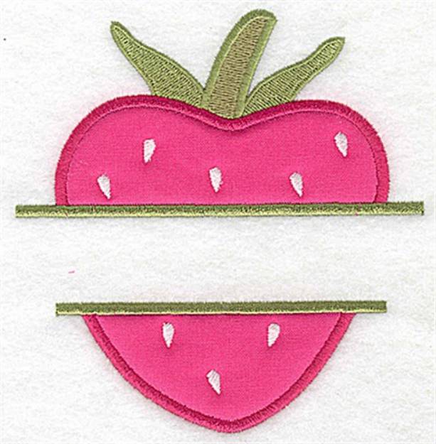 Picture of Strawberry Applique Machine Embroidery Design
