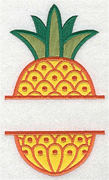 Picture of Pineapple Frame Applique Machine Embroidery Design
