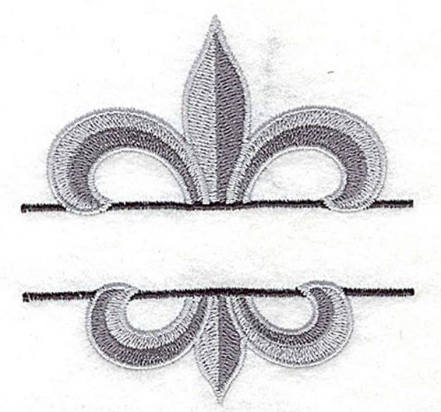 Picture of Fleur De Lis Split Machine Embroidery Design