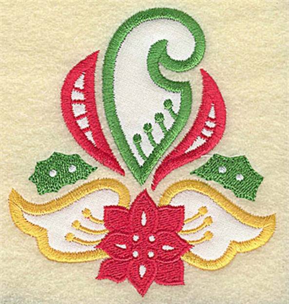 Picture of Christmas Wing Applique Machine Embroidery Design