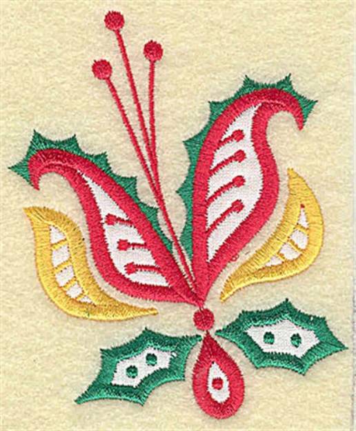 Picture of Christmas Paisley Machine Embroidery Design