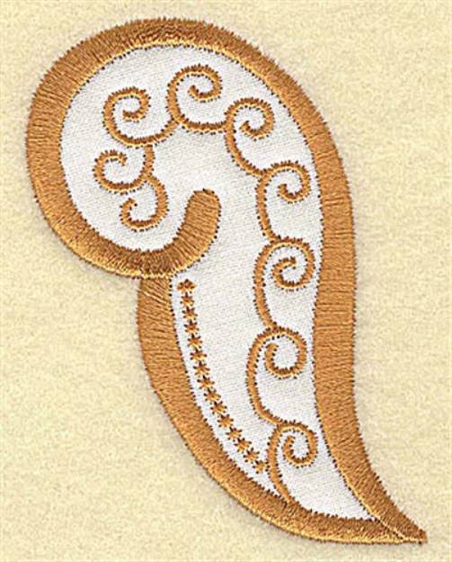 Picture of Angel Paisley Machine Embroidery Design