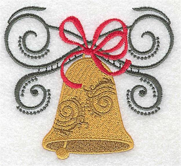 Picture of Bell & Bow Machine Embroidery Design