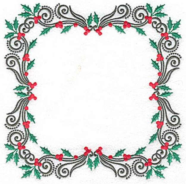 Picture of Holly Block Machine Embroidery Design