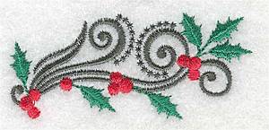 Picture of Small Holly Swirl Machine Embroidery Design