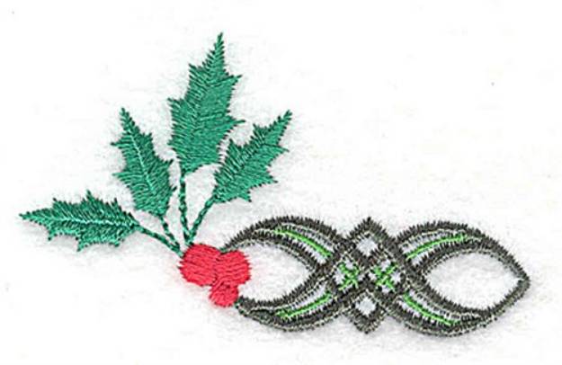 Picture of Holly Short Edge Machine Embroidery Design
