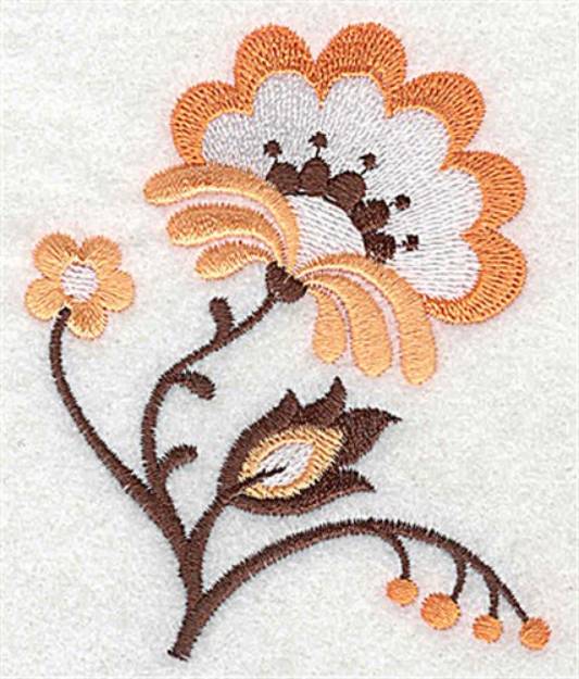 Picture of Jacobean Bloom Machine Embroidery Design