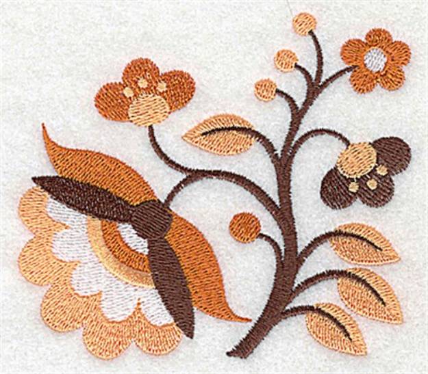 Picture of Stem Of Blooms Machine Embroidery Design