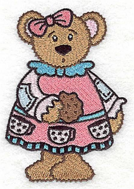 Picture of Teddy Girl Machine Embroidery Design
