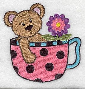Picture of Teacup Teddy Machine Embroidery Design