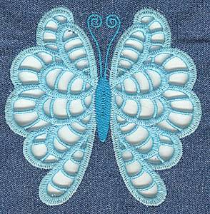 Picture of Scalloped Butterfly Cutwork Machine Embroidery Design