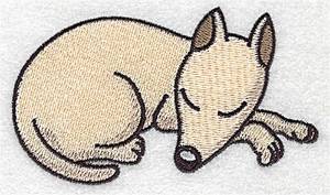 Picture of Snoozing Canine Machine Embroidery Design