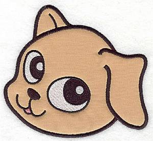Picture of Sweet Pup Applique Machine Embroidery Design