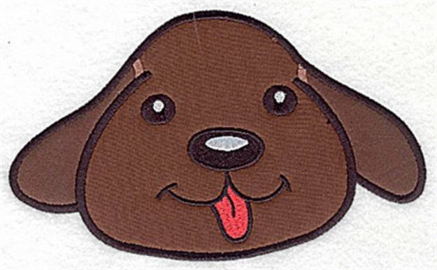 Picture of Devoted Dog Applique Machine Embroidery Design