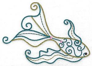 Picture of Swimming Fish Machine Embroidery Design