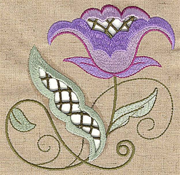 Picture of Springtime Cutwork Machine Embroidery Design
